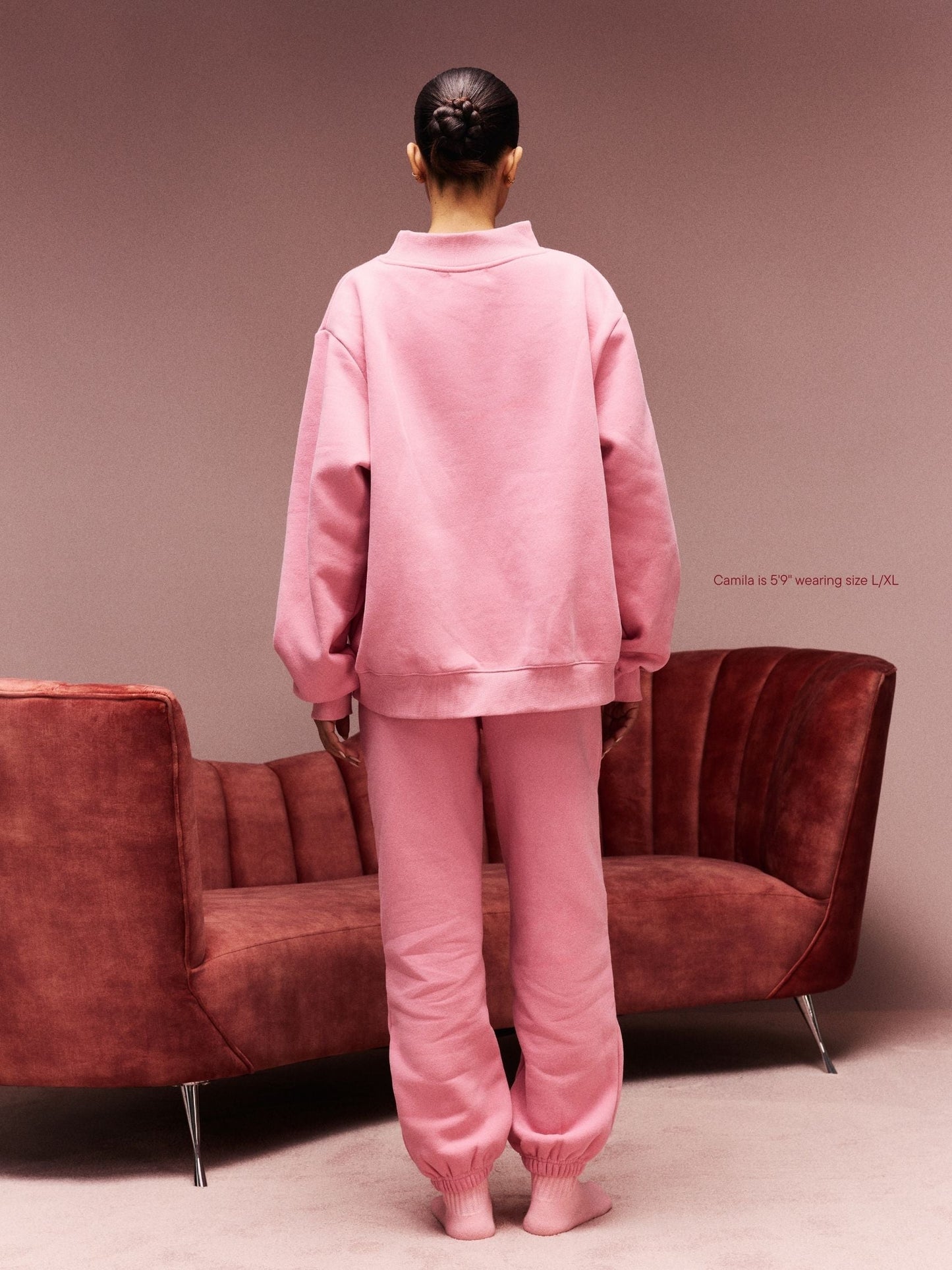 Jean Heart Varsity Mockneck