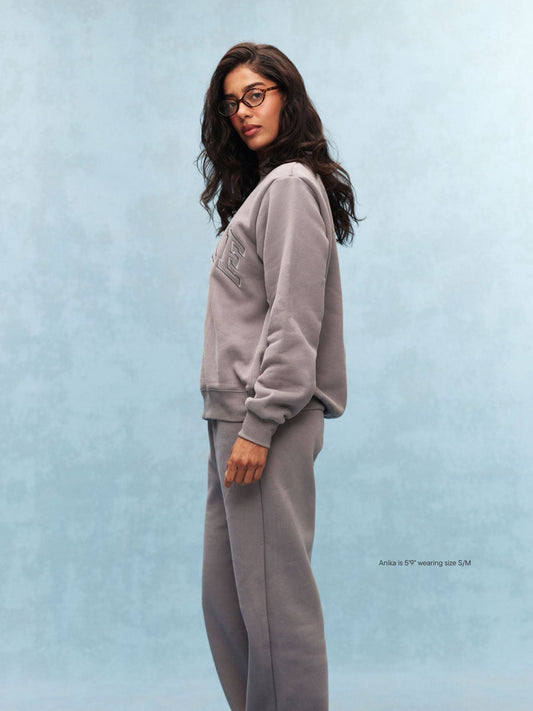 Monochrome Varsity Mockneck